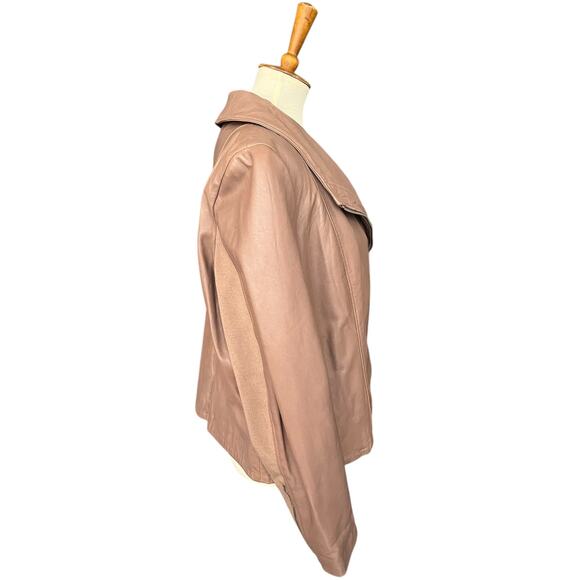 Neiman Marcus The Leather Collection Classic 100% Leather Jacket Size Large - Picture 5 of 8